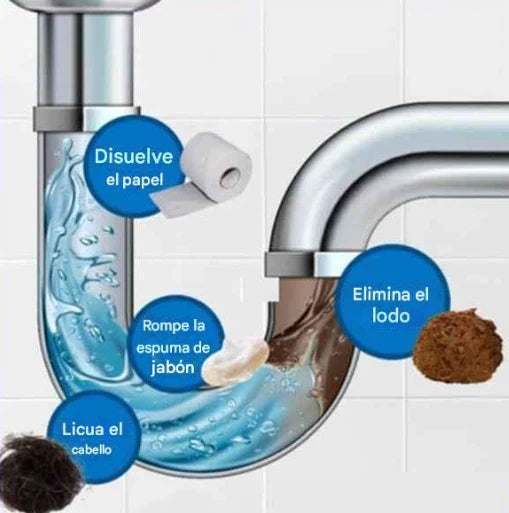 Destapador de cañerias (260g) 👉 ¡Formato más grande y más potente!